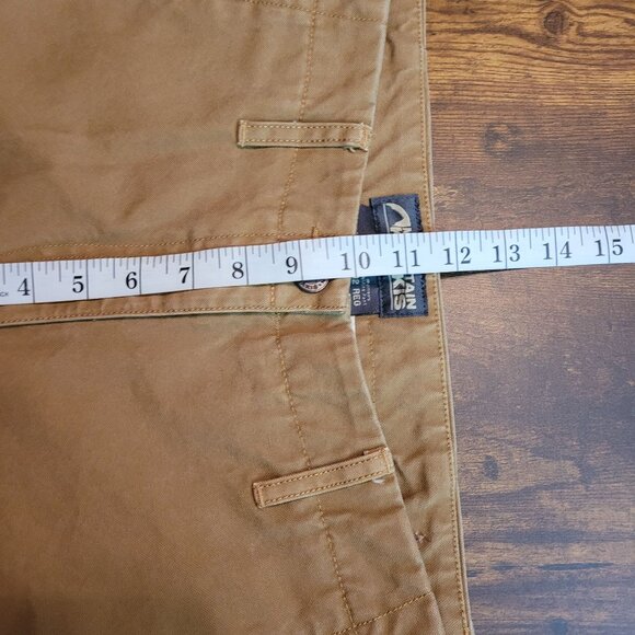 Mountain Khakis Alpine Pants Size 12 Double Knee Tan Canvas Outdoor Gorpcore - Picture 7 of 10